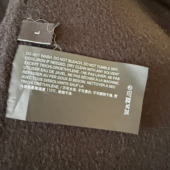 Theory Sileena Cashmere Black Soft Open front Jacket size L - Picture 4 of 9